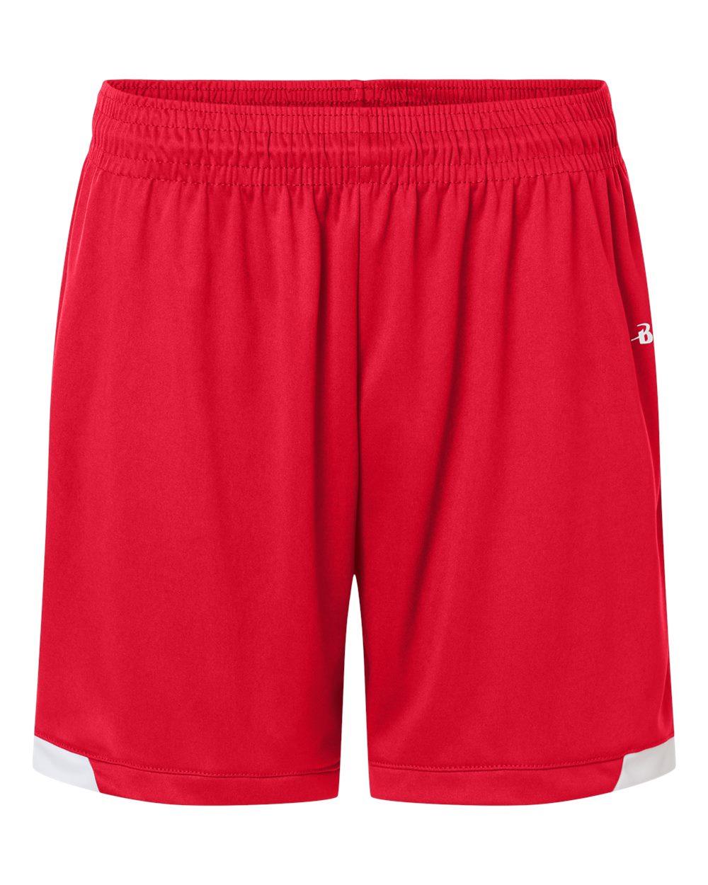Badger Men's On The Rise Shorts. 7101 - Red/ White