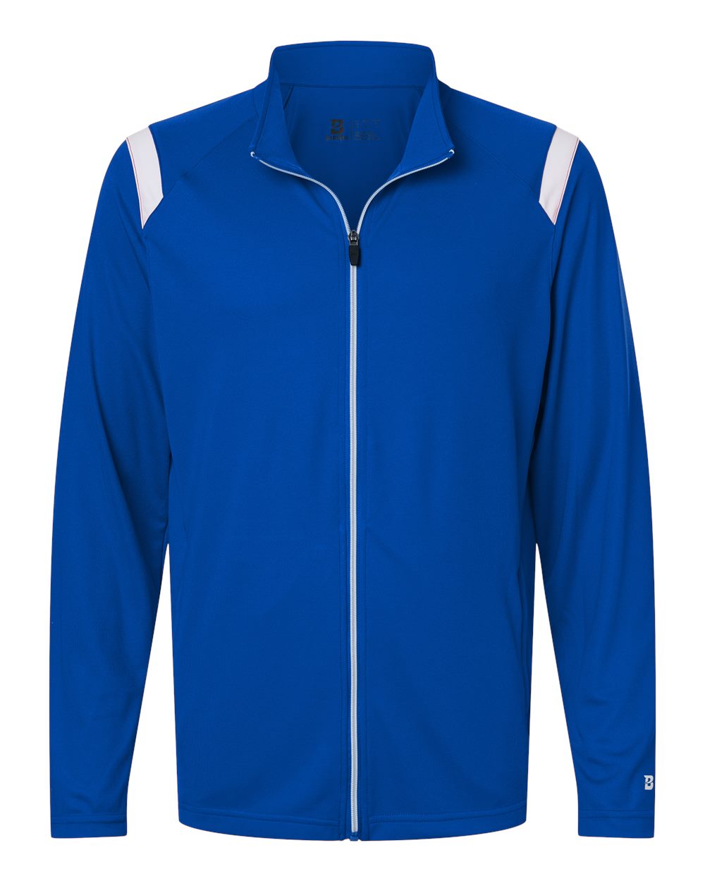 Badger Men's On The Rise Outercore Warm-up Jacket. 7725 - Royal/ White