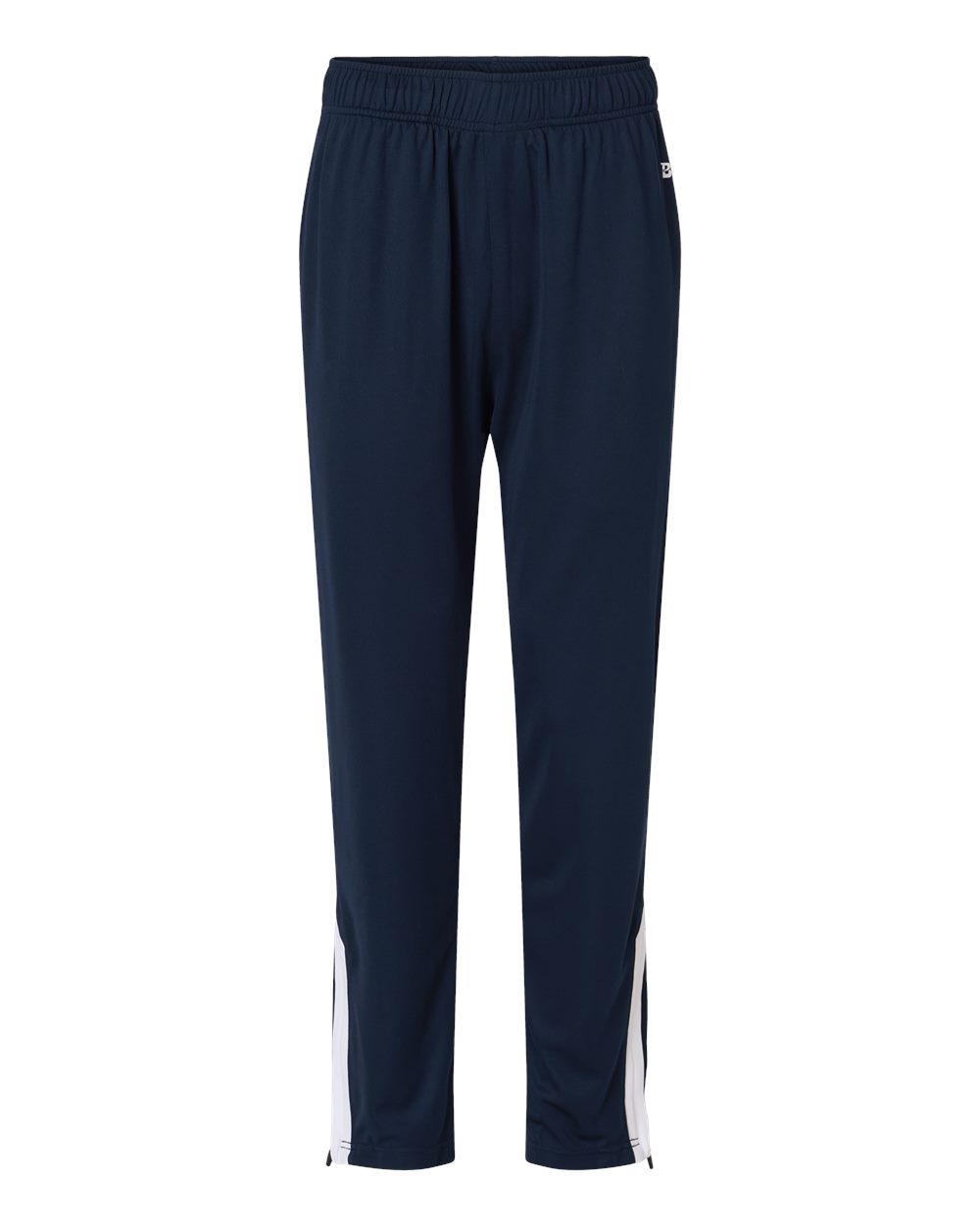 Badger Men's On The Rise Outercore Warm-Up Pants. 7726 - Navy/ White