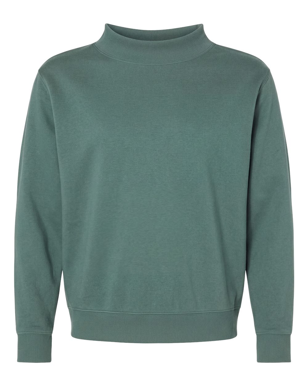 LAT Unisex Mock Neck Fleece Sweatshirt. 6928 - Basil