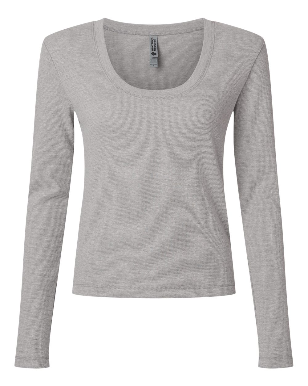 Next Level Women's Ideal Thermal Long Sleeve Shirt. 8212 - Heather Grey