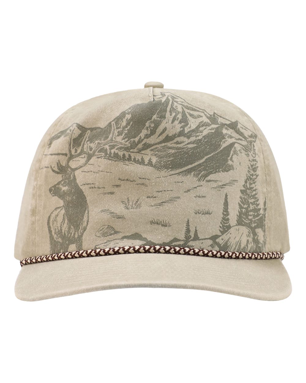 DRI DUCK Elk Nature Scene Cap. 3338 - Stone