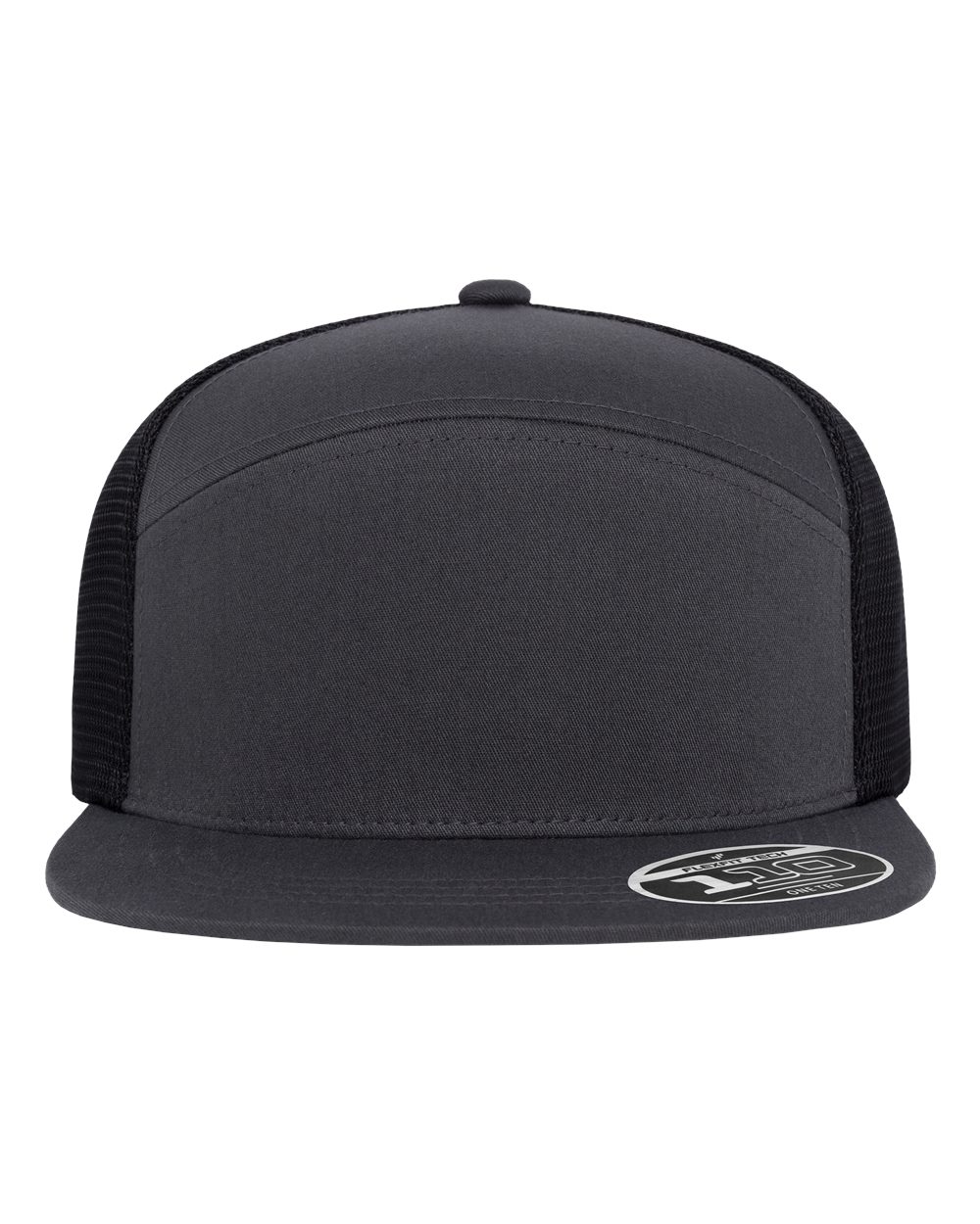 Flexfit 110® Mesh Arch Cap. 110AR1 - Charcoal/ Black