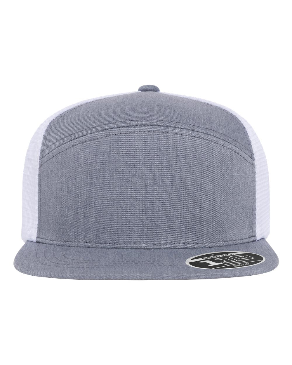 Flexfit 110® Mesh Arch Cap. 110AR1 - Heather Grey/ White