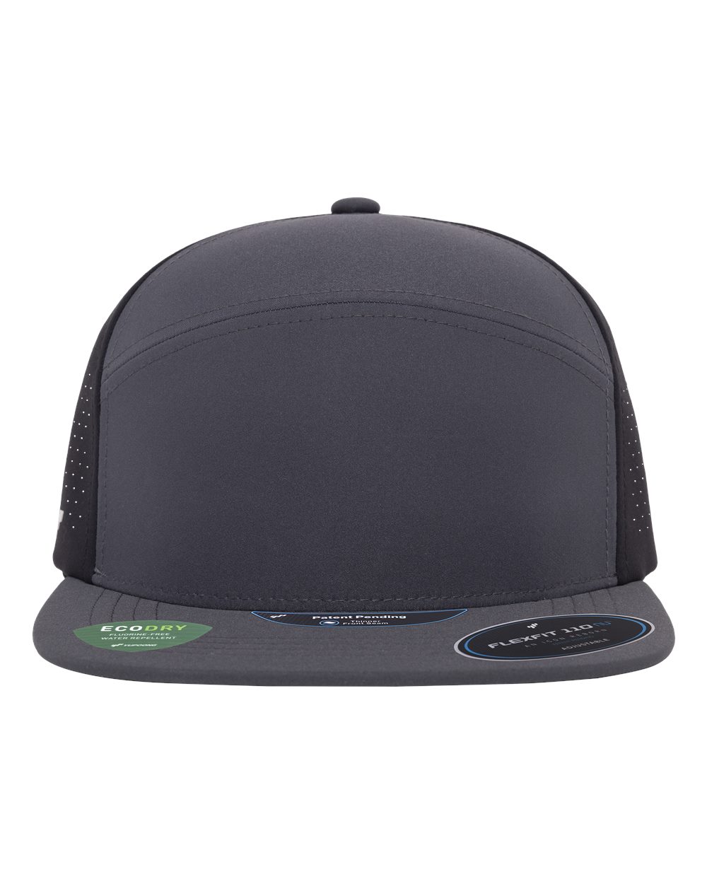 Flexfit 110® Premium Arch Perforated Cap. 110AR3 - Charcoal/ Black