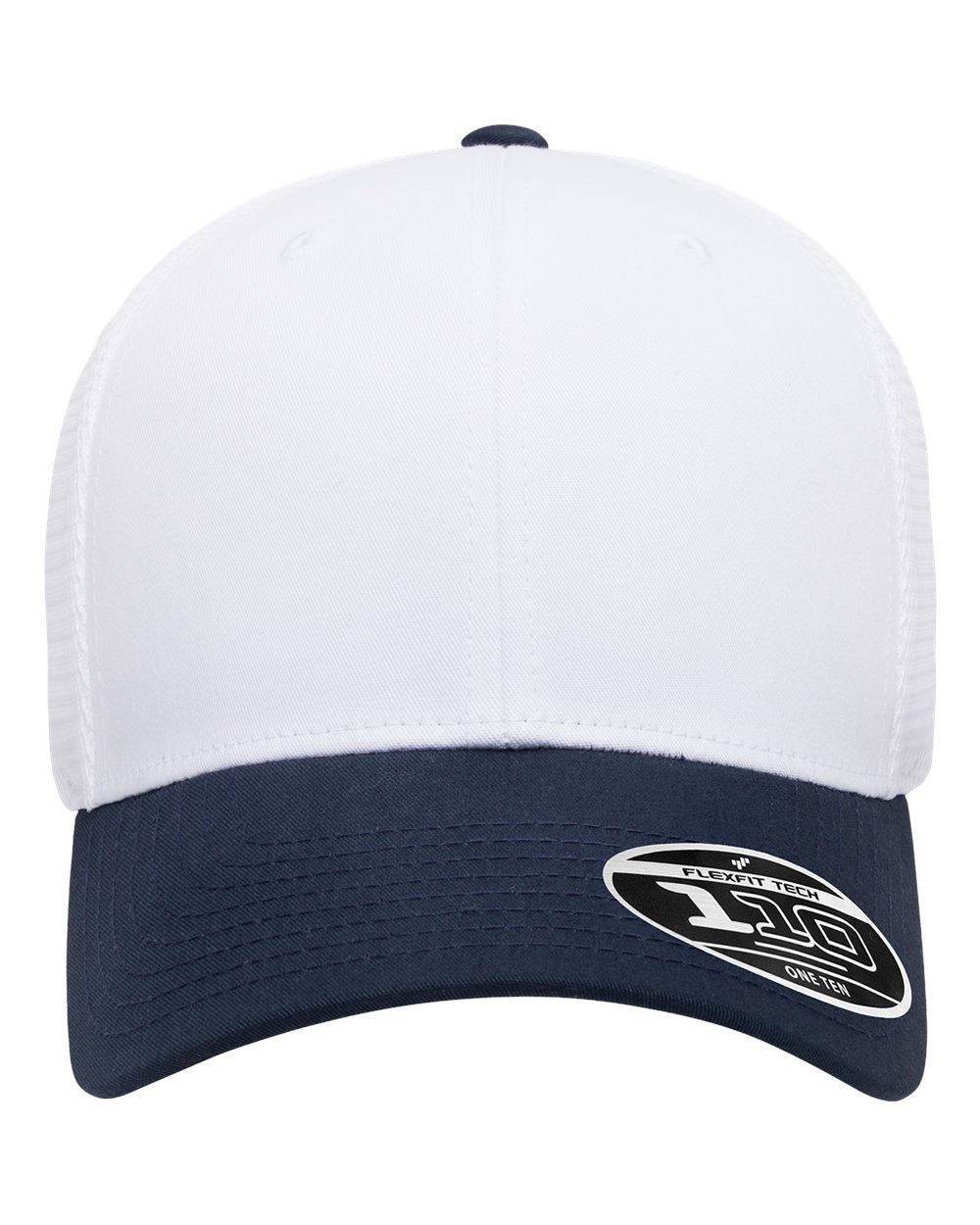 Flexfit 110® Mesh-Back Cap. 110M - Navy/ White/ White