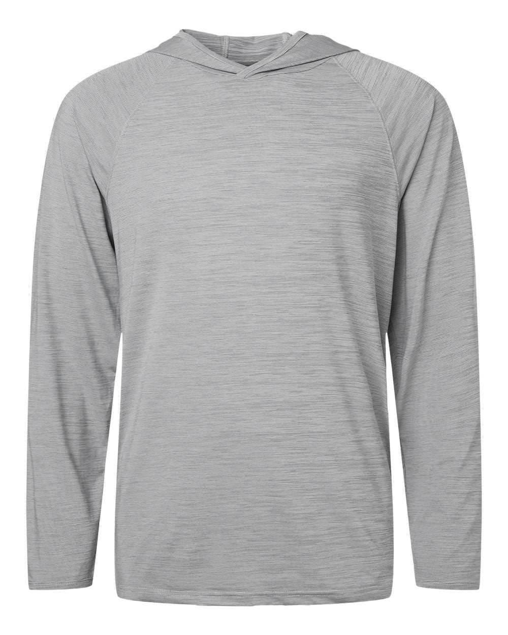 Paragon Unisex Performance Hooded Long Sleeve T-Shirt. 256 - Black Heather