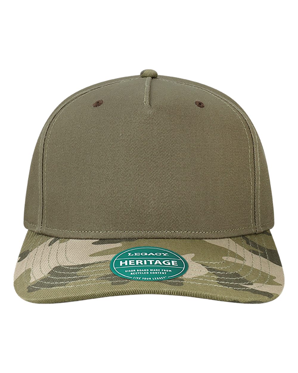 LEGACY Heritage Twill Cap. HTA - Moss Green/ Army Camo