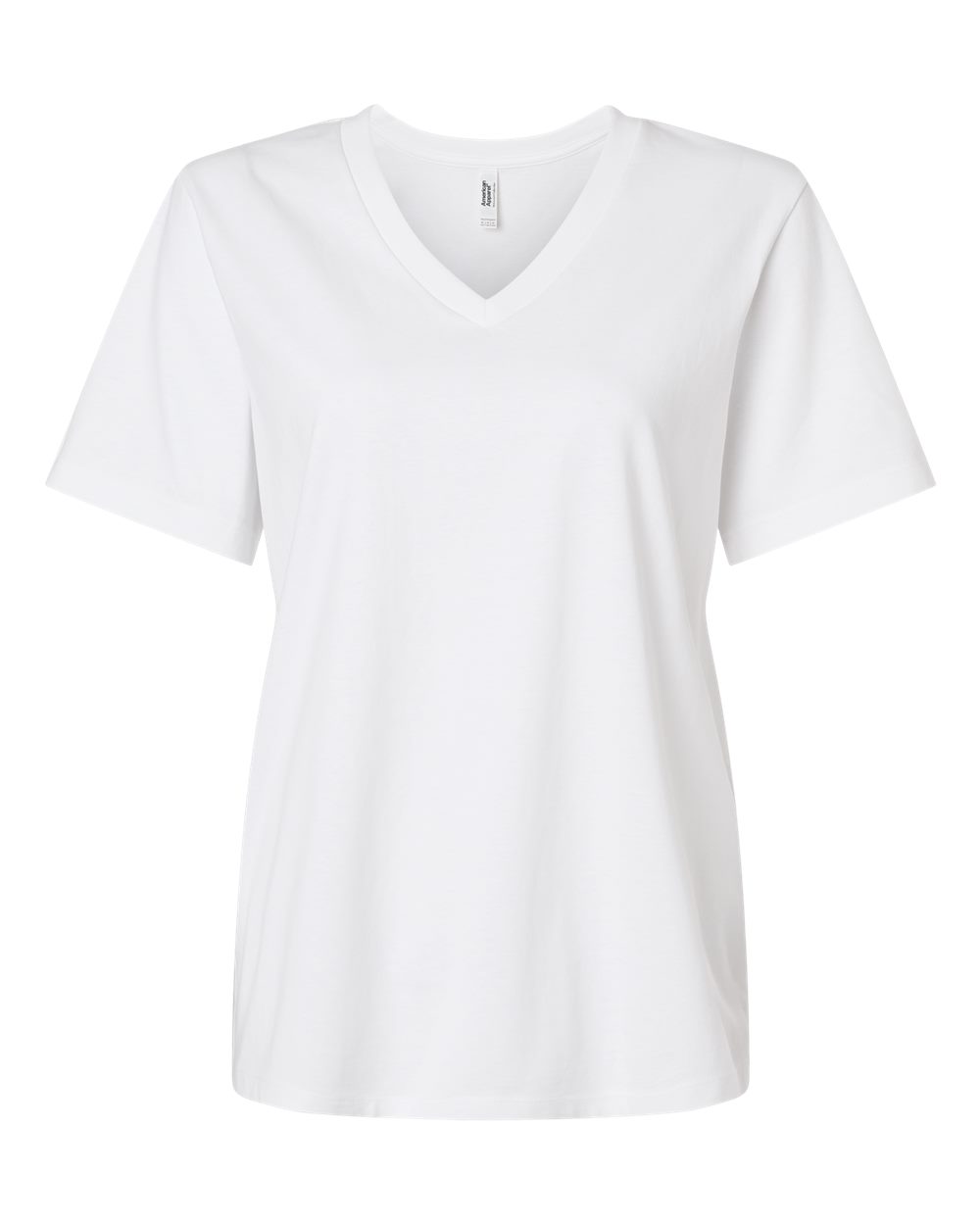 American Apparel Women's Midweight V-Neck Tee. 58V2 - White