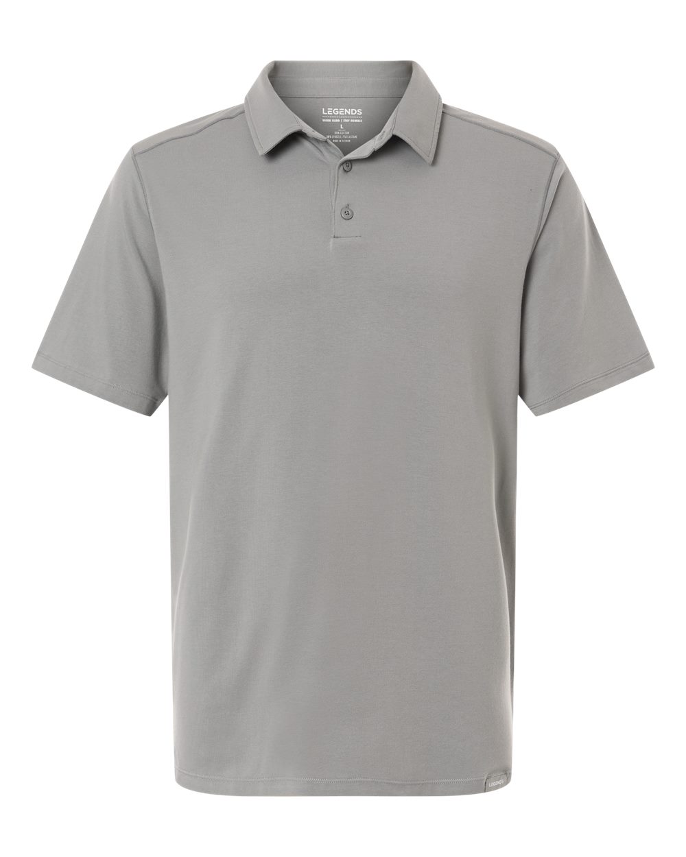 Legends Men's Aviation Polo. SSM00T024 - Medium Grey