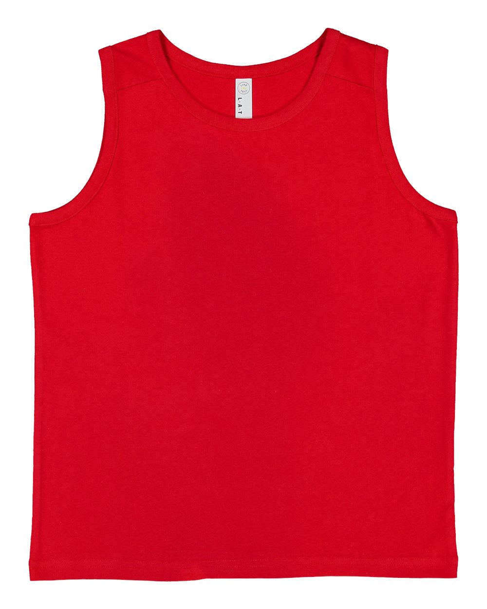 LAT Youth Fine Jersey Tank. 6123 - Red