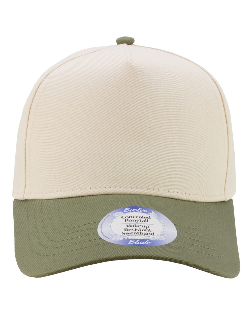 Infinity Her Women's Two-Tone Five-Panel Cap. COLBIE - Ivory/ Sea Turtle/ Leopard