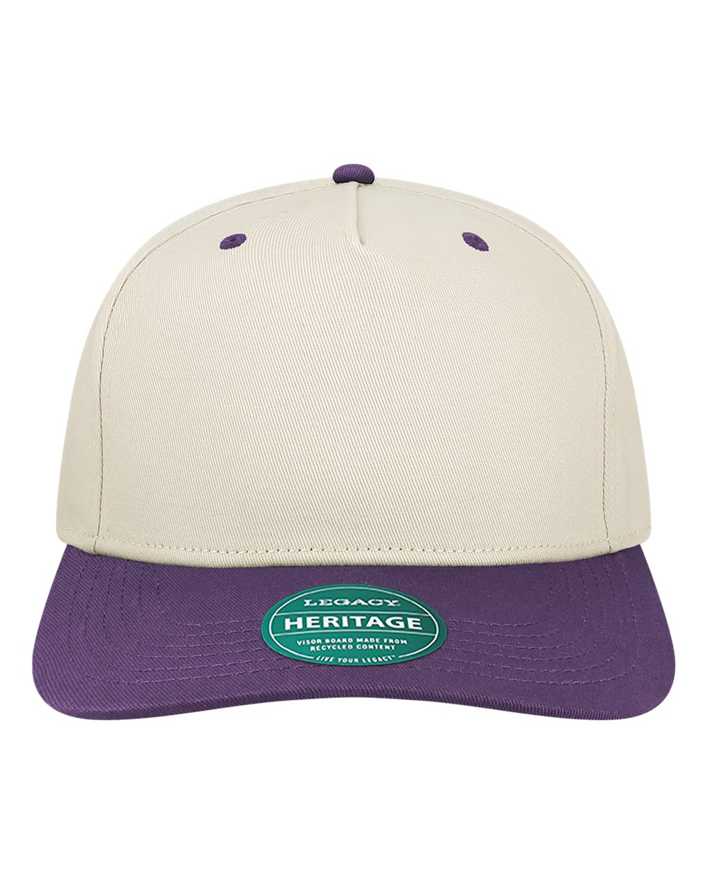 LEGACY Heritage Twill Cap. HTA - Stone/ Purple