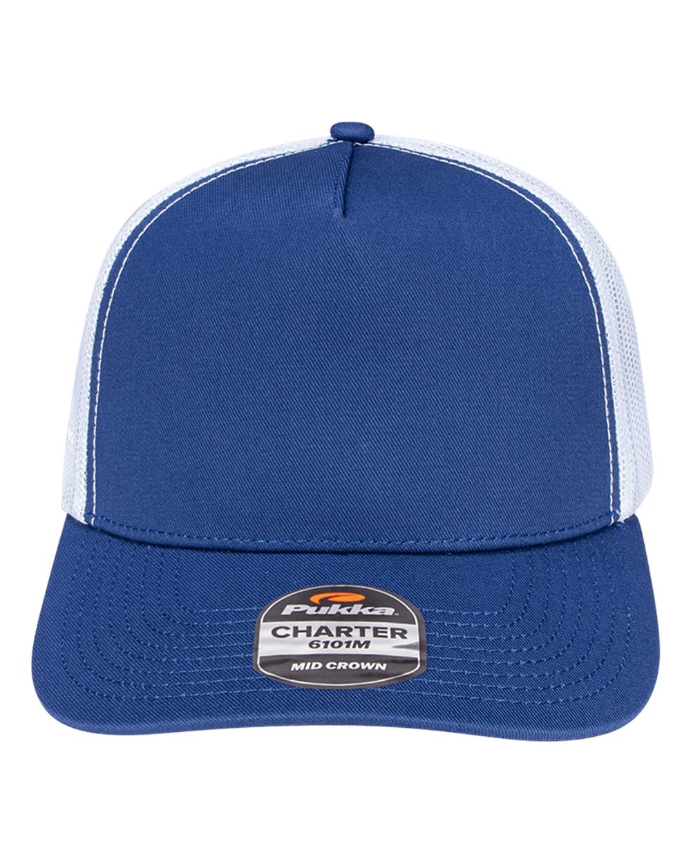 Pukka Charter Six-Panel Cap. 6101M - Royal/ White