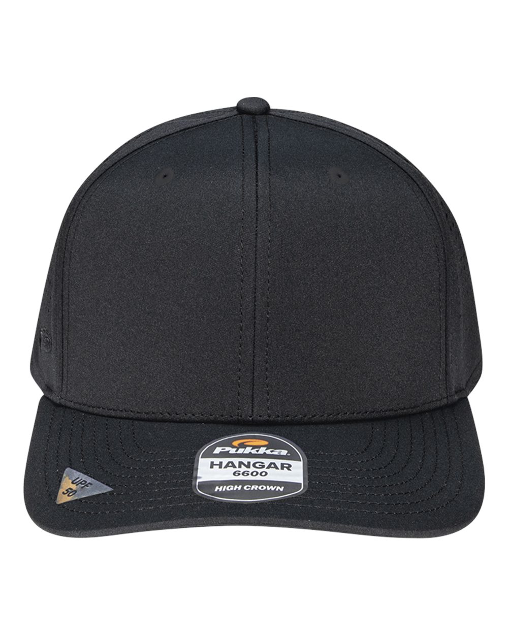 Pukka Hangar Perforated Six-Panel Cap. 6600 - Black