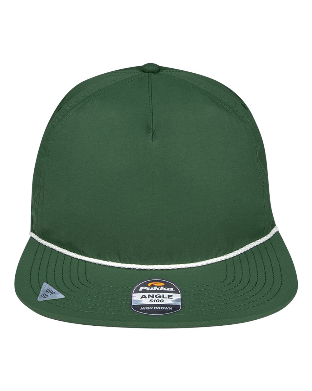 Pukka Angle Rope Cap. 5100 - Forest Green/ White