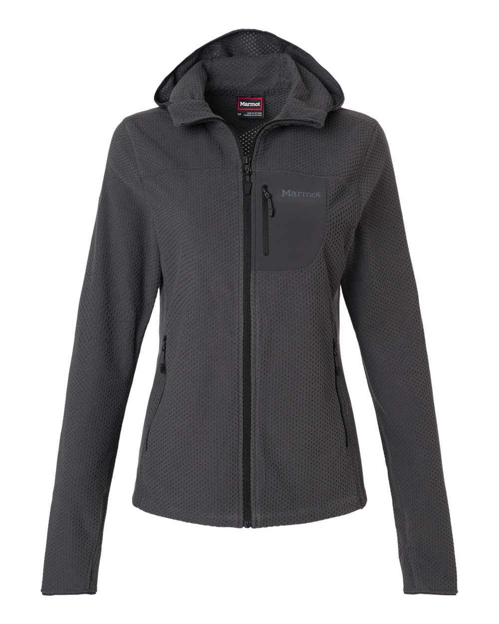 Marmot Women's Air Fleece Hooded Jacket. M16746 - Blackened