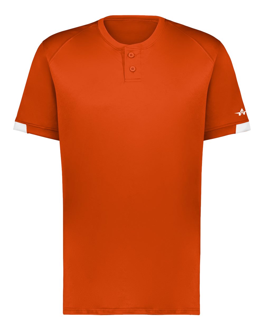 Alleson Athletic Youth On The Rise Two Button Jersey. 2950 - Burnt Orange/ White