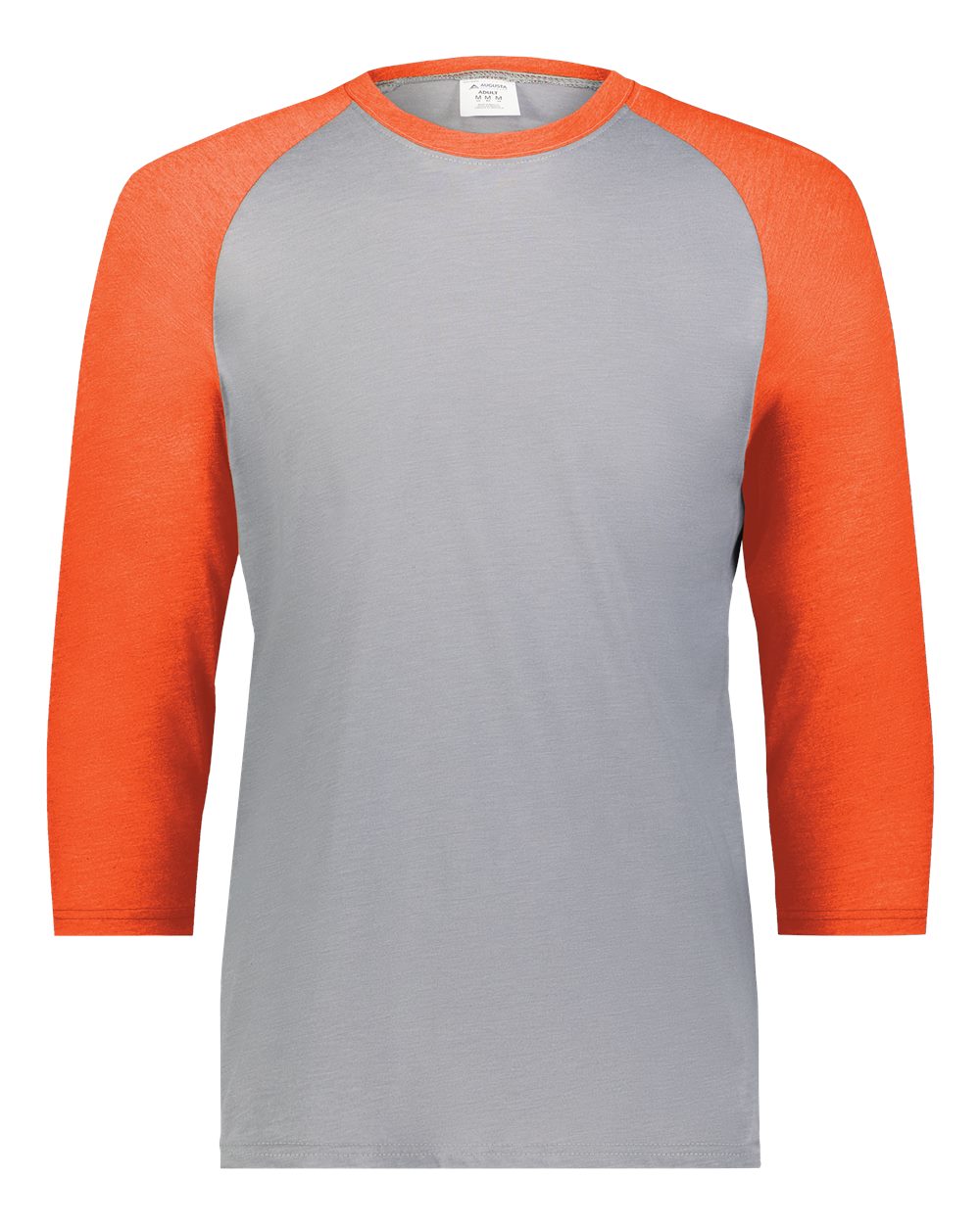 Augusta Sportswear Men's Gameday Vintage T-Shirt. 6879 - Grey Heather/ Orange Heather