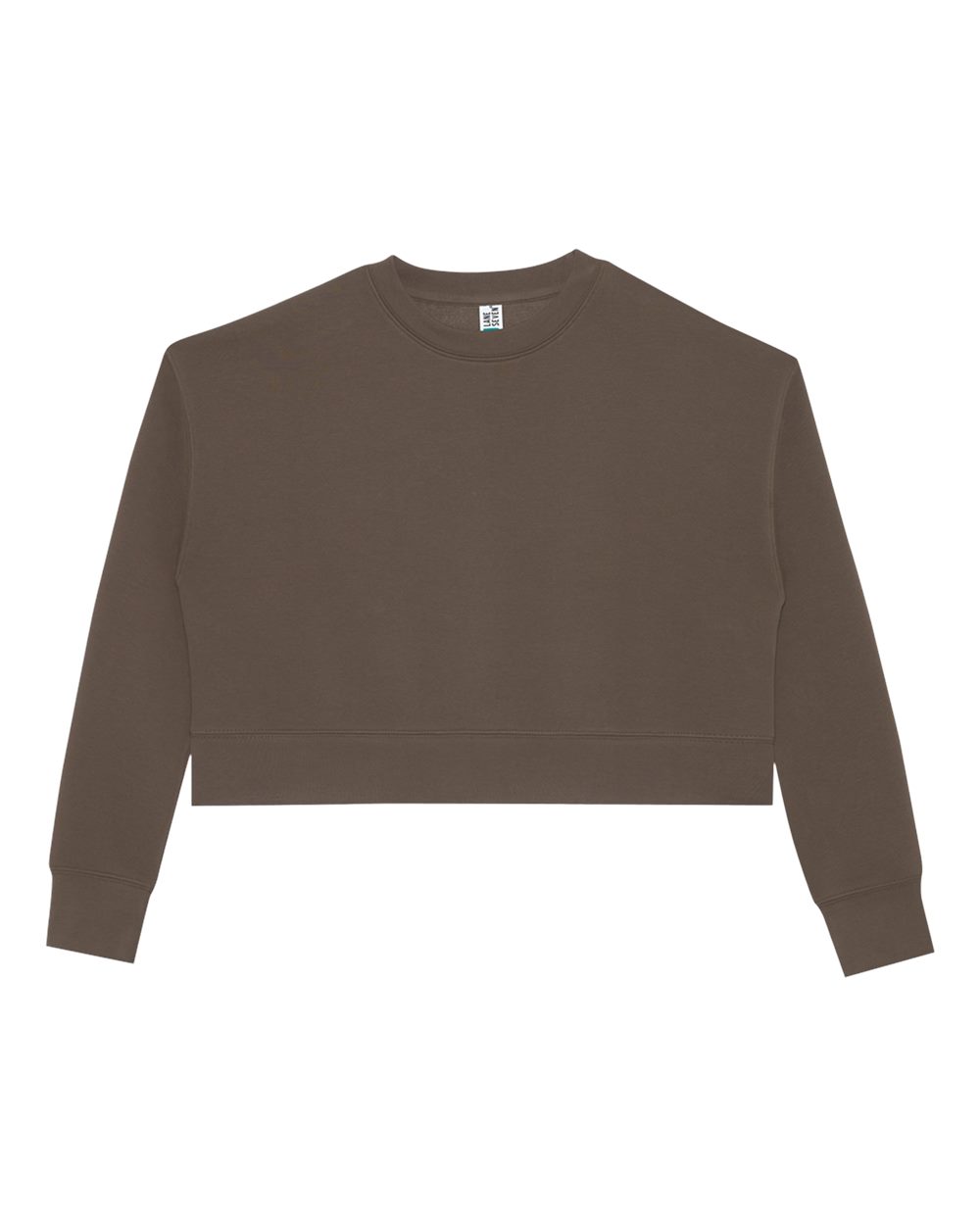 Lane Seven Women's Relaxed Cropped Crewneck Sweatshirt. LS88004 - Coffee