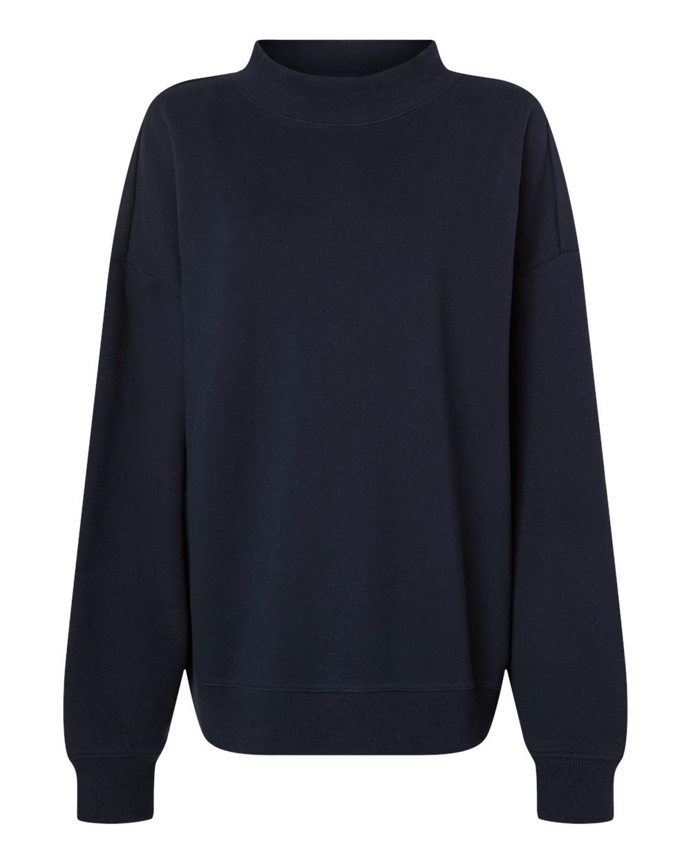 Independent Trading Co. Women's Midweight Mock Neck Sweatshirt. IND280MOCK - Classic Navy