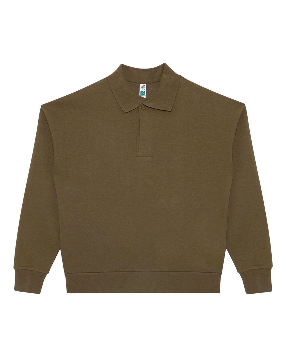 Lane Seven Unisex Element Polo Collar Crewneck Sweatshirt. LS24012 - Cacao