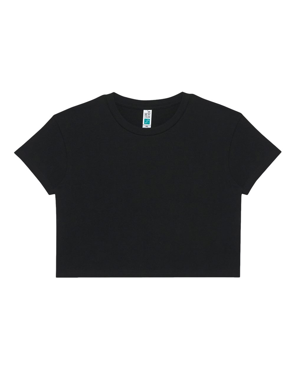 Lane Seven Women's Crop Tee. LS81000 - Black