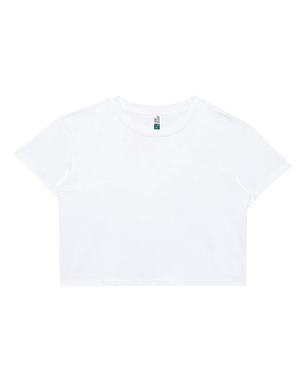 Lane Seven Women's Crop Tee. LS81000 - White