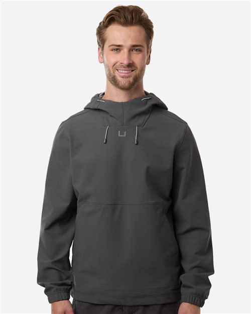 HUK Men's Breaker Soft Shell Hooded Pullover. H4000205