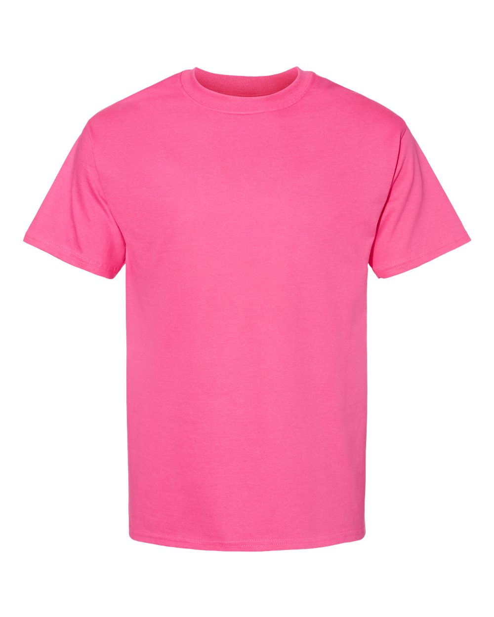 Hanes Unisex Beefy-T® T-Shirt. 5180 - Wow Pink