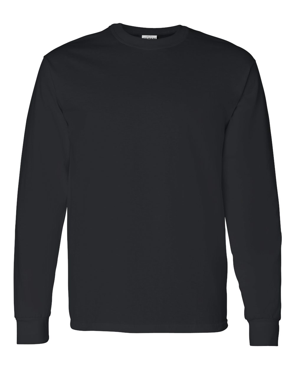 Gildan Unisex Heavy Cotton™ Long Sleeve T-Shirt. 5400 - Black