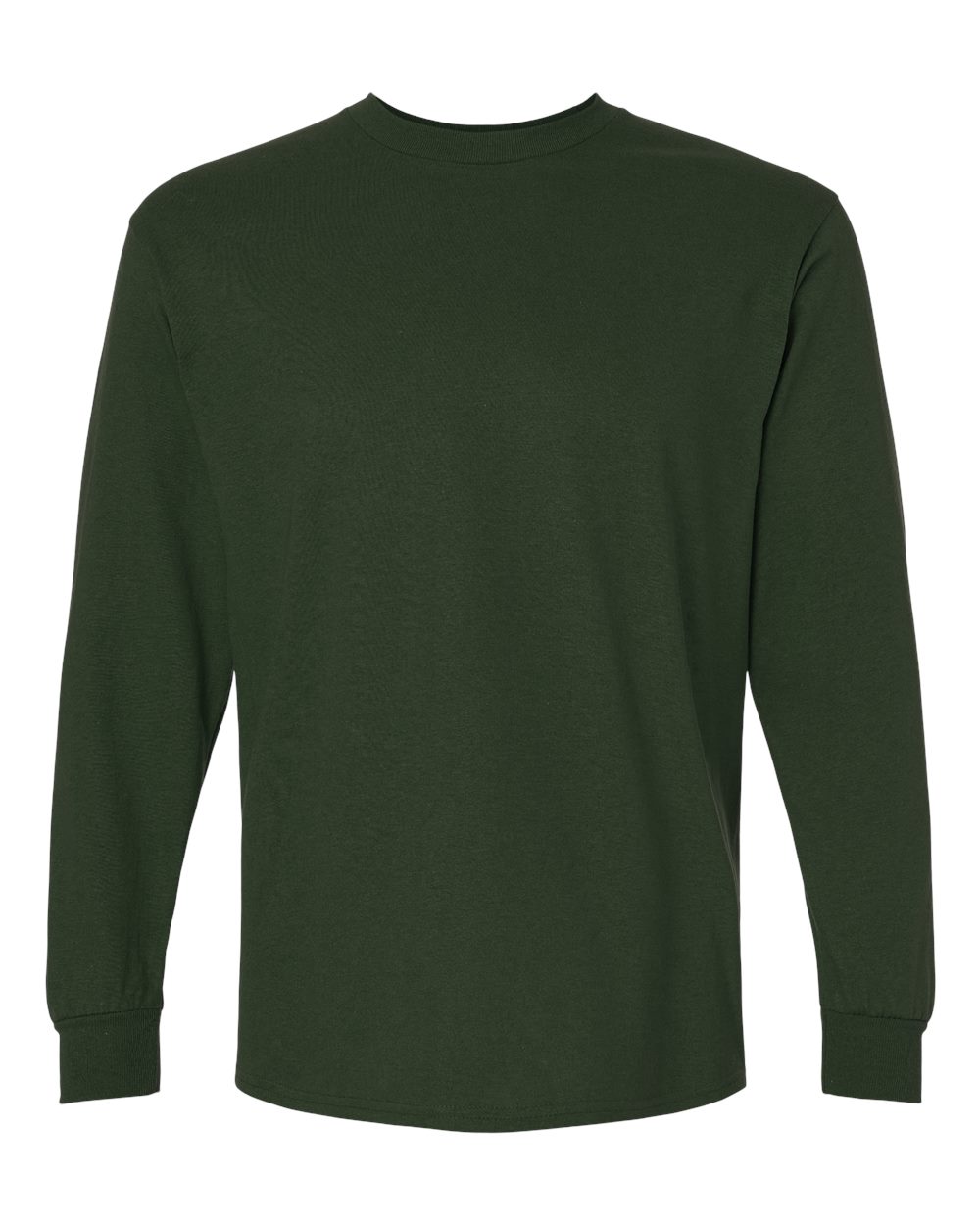 Gildan Unisex Ultra Cotton® Long Sleeve T-Shirt. 2400 - Forest Green