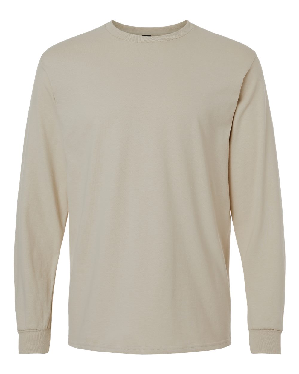 Gildan Unisex Ultra Cotton® Long Sleeve T-Shirt. 2400 - Sand