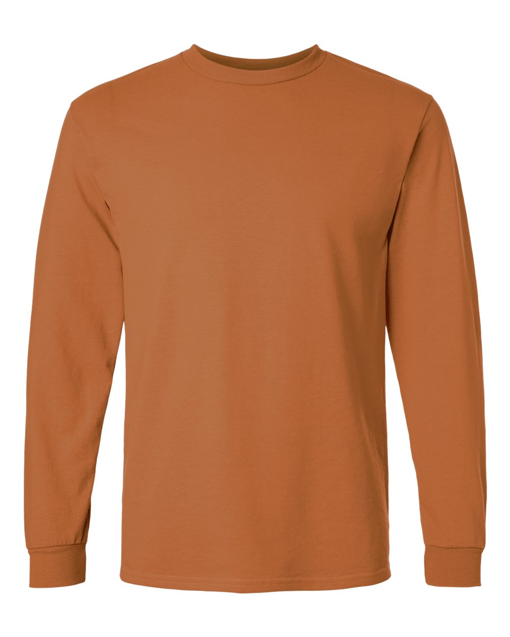 Gildan Unisex Ultra Cotton® Long Sleeve T-Shirt. 2400 - Texas Orange
