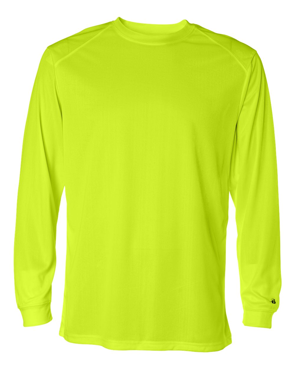 Badger Unisex B-Core Long Sleeve T-Shirt. 4104 - Safety Yellow