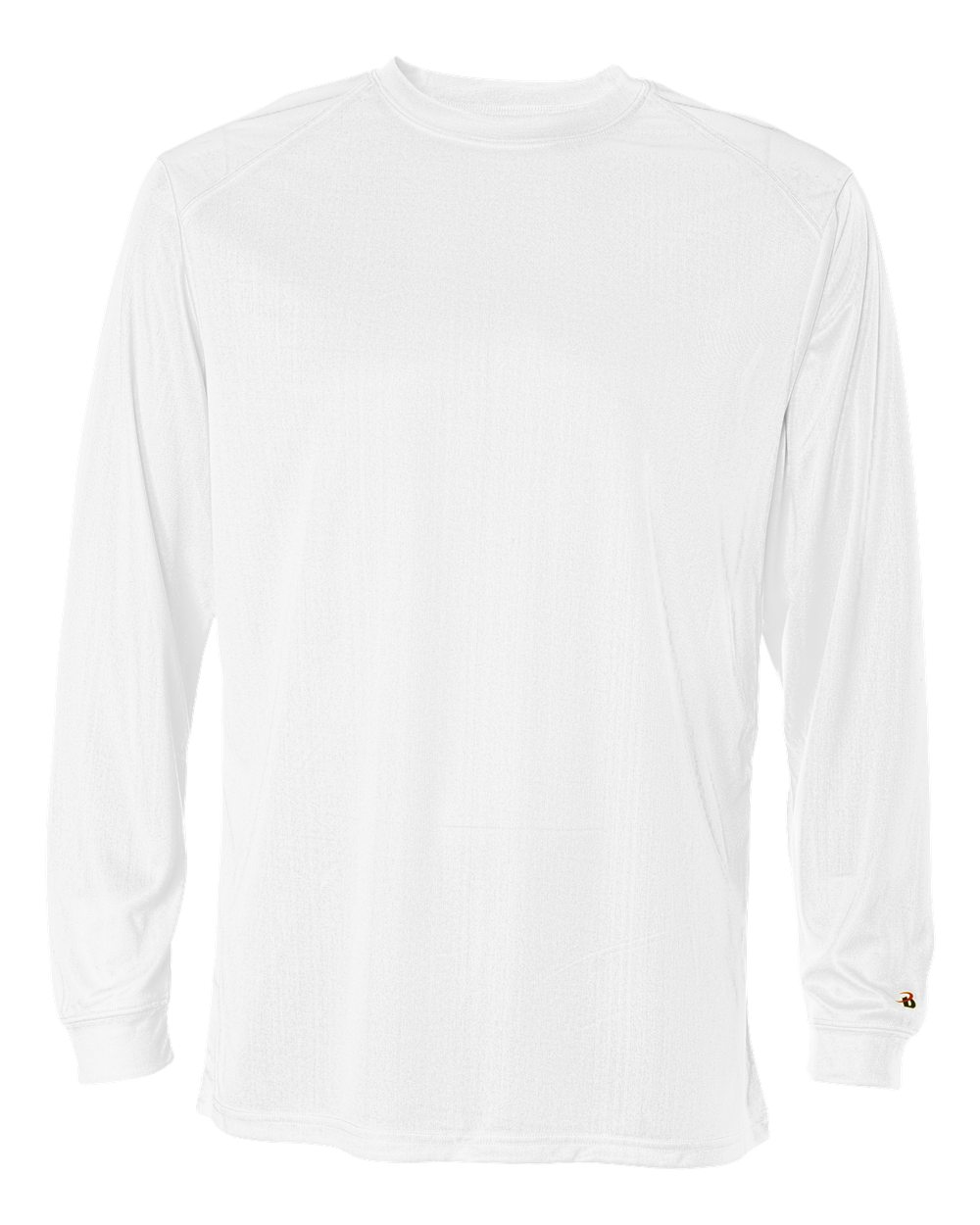 Badger Unisex B-Core Long Sleeve T-Shirt. 4104 - White