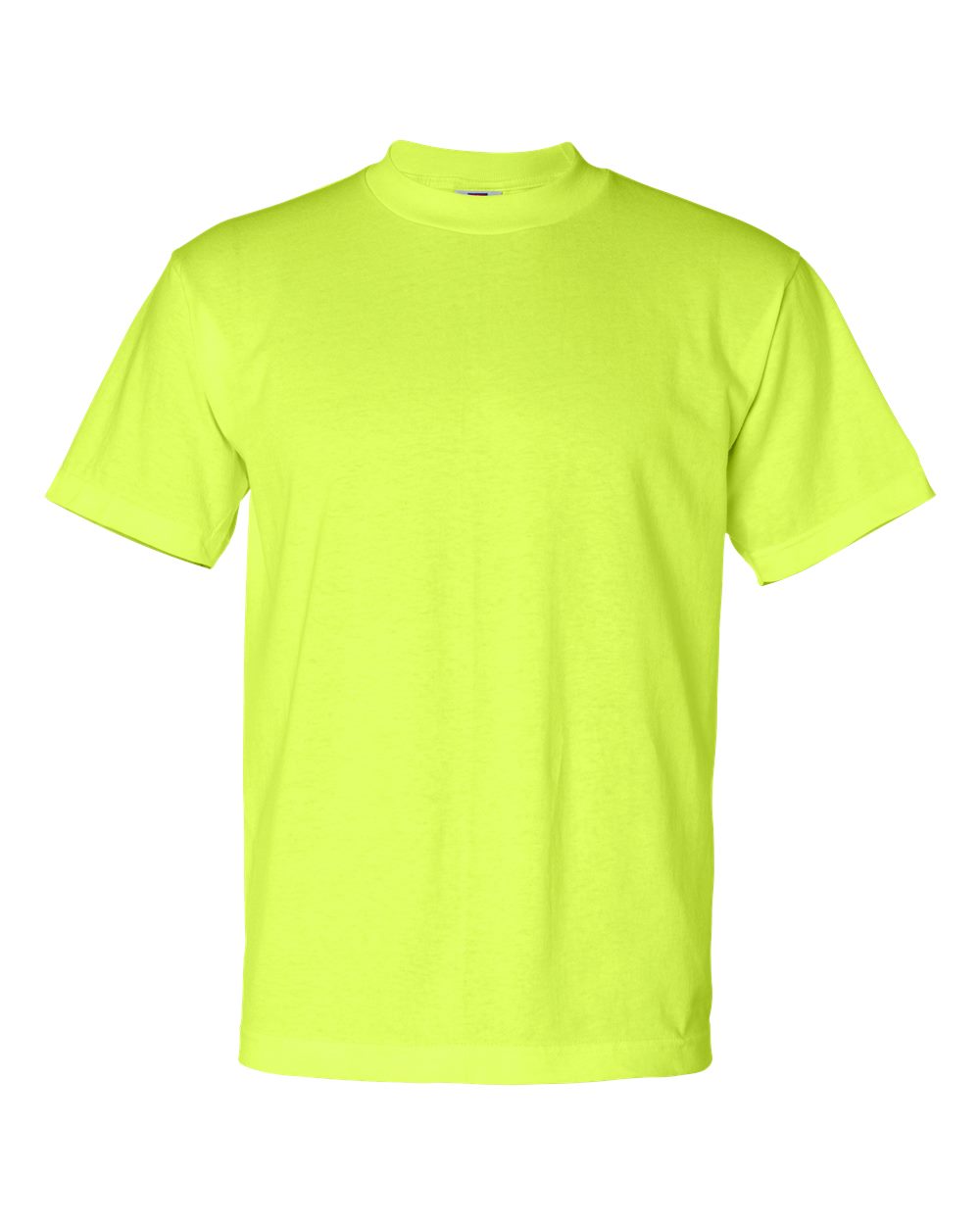 Bayside Unisex USA-Made 50/50 T-Shirt. 1701 - Safety Green