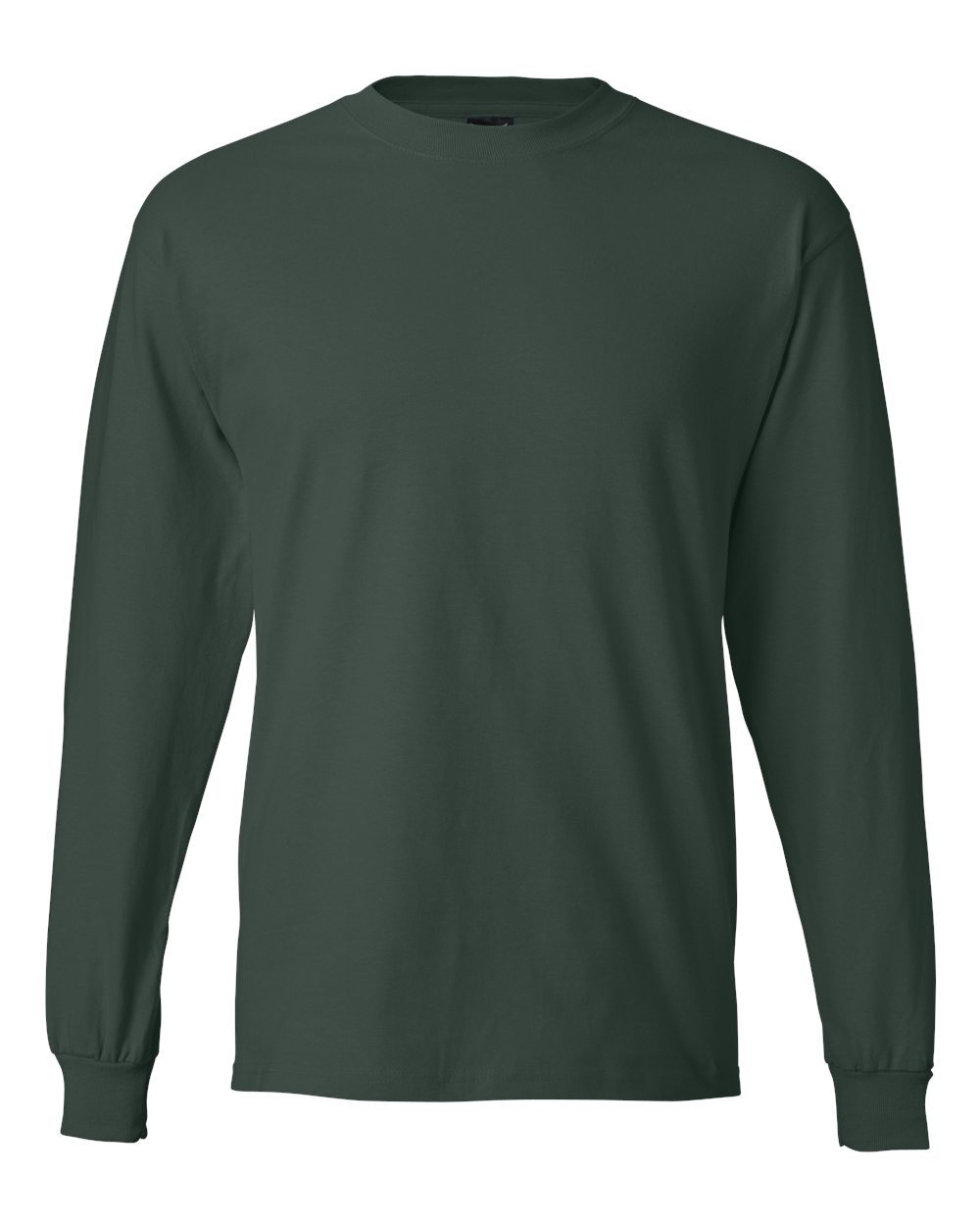 Hanes Unisex Beefy-T® Long Sleeve T-Shirt. 5186 - Deep Forest