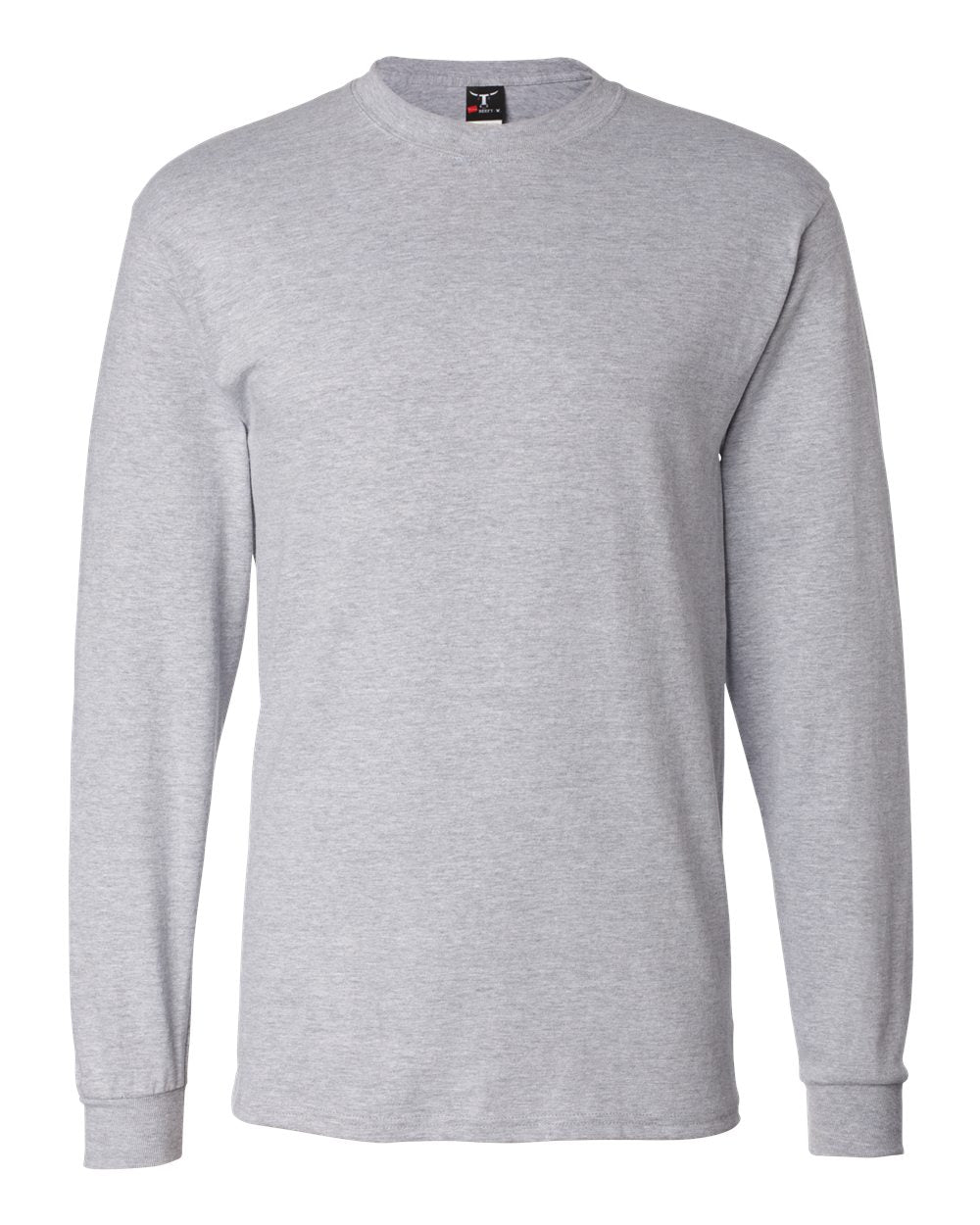 Hanes Unisex Beefy-T® Long Sleeve T-Shirt. 5186 - Light Steel