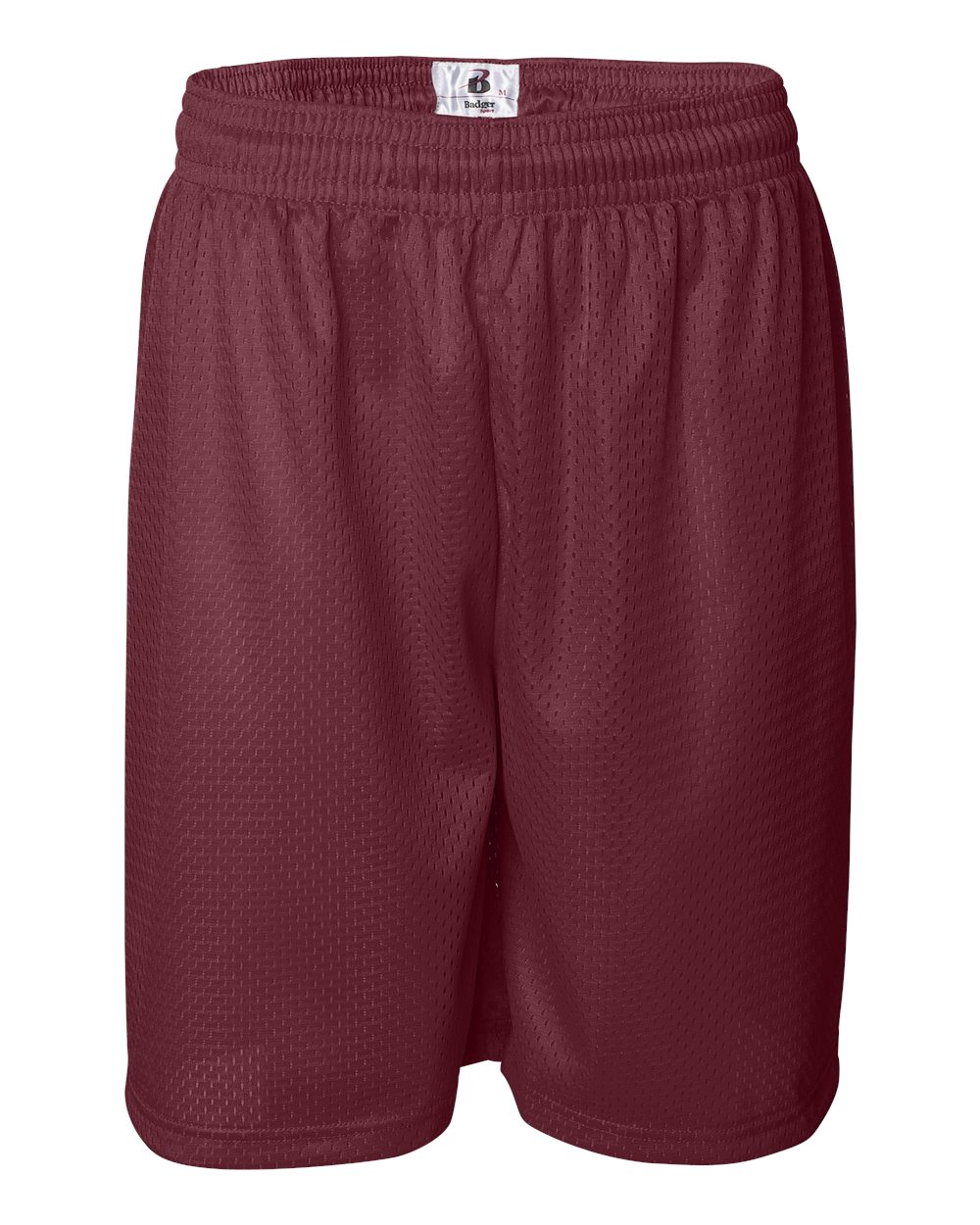 Badger Men's Pro Mesh 9" Shorts. 7209 - Cardinal