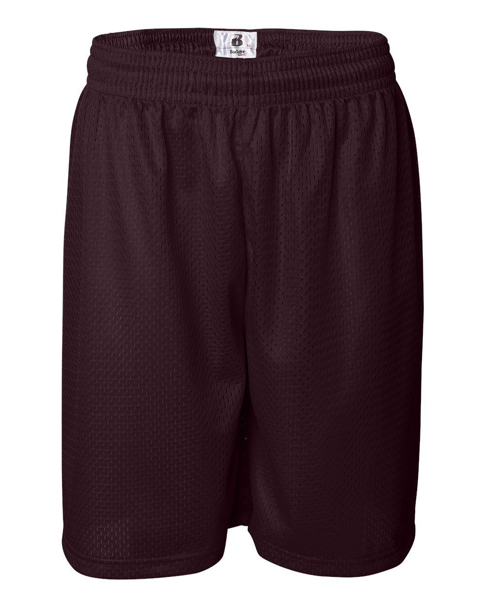 Badger Men's Pro Mesh 9" Shorts. 7209 - Maroon