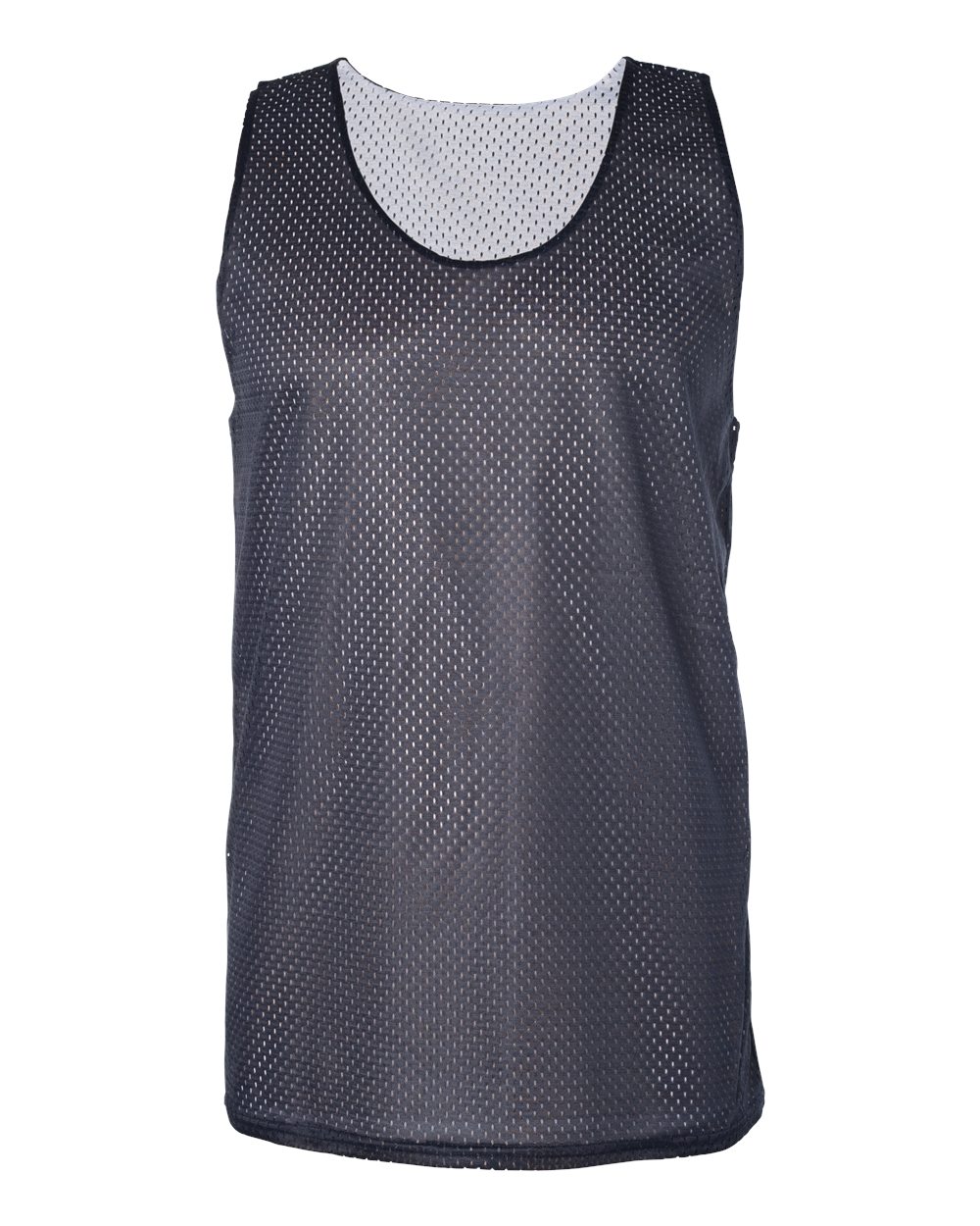 Badger Men's Pro Mesh Reversible Tank Top. 8529 - Navy/ White