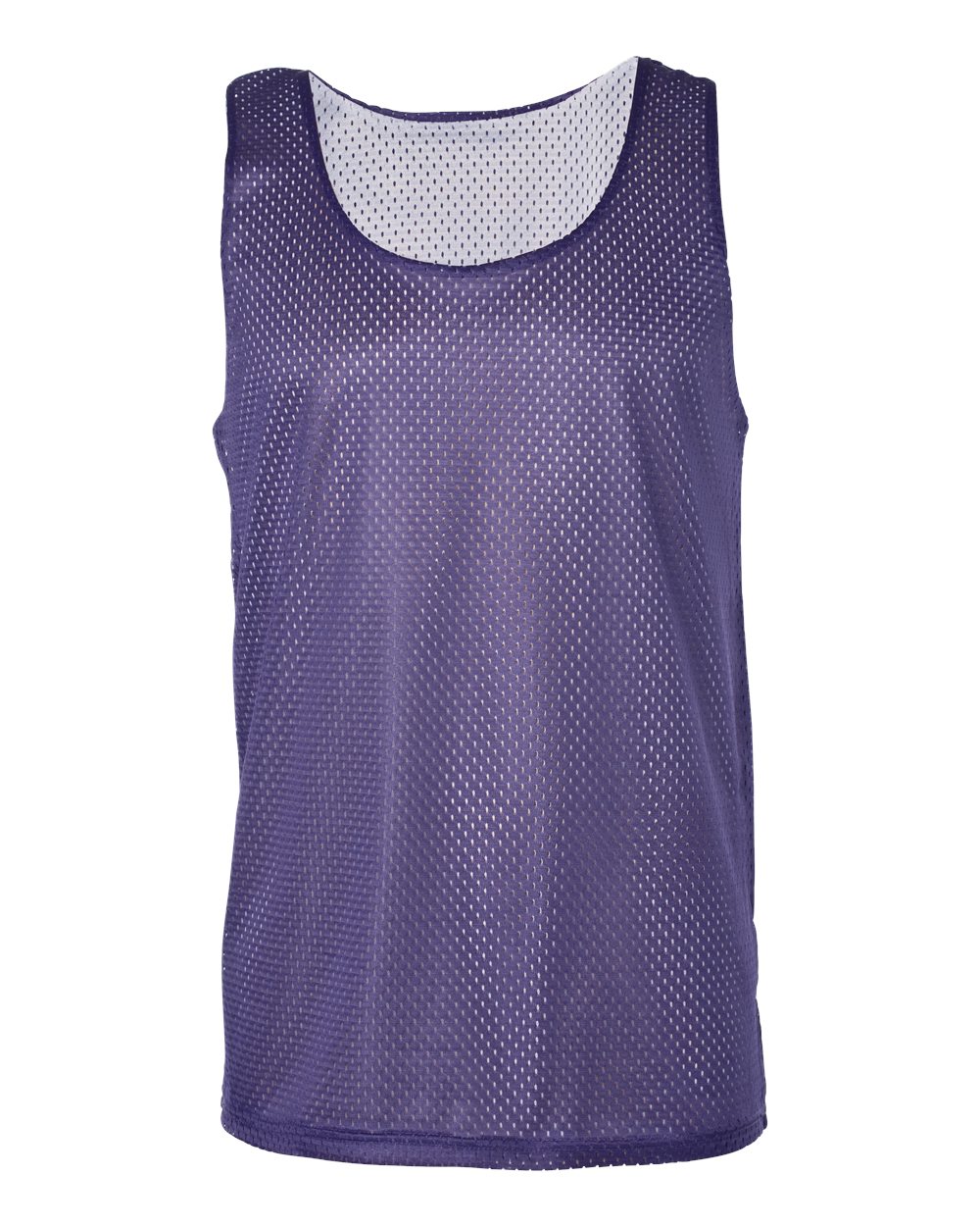 Badger Men's Pro Mesh Reversible Tank Top. 8529 - Purple/ White