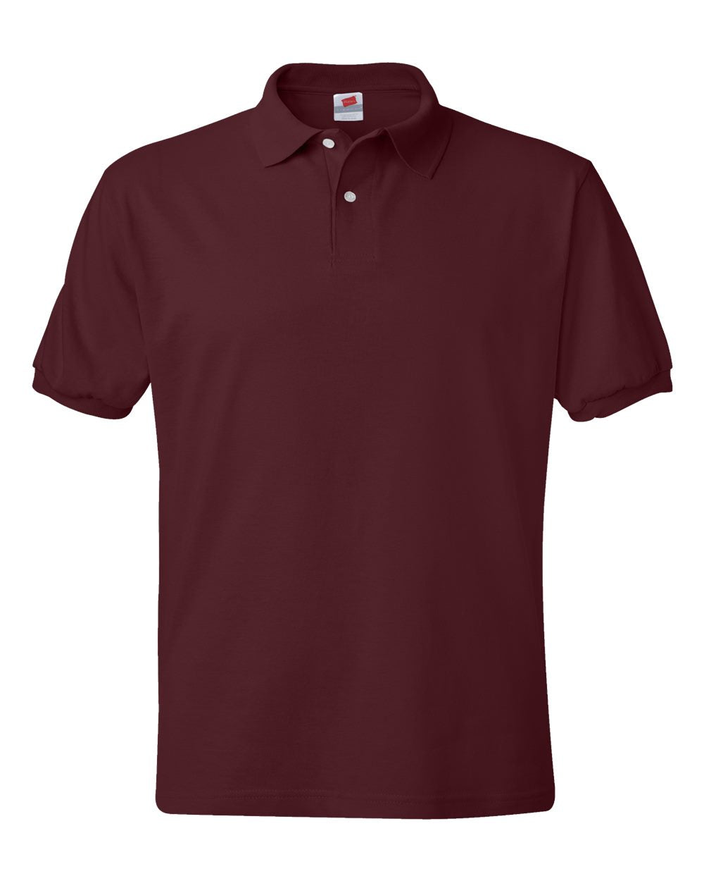 Hanes Unisex EcoSmart® Jersey Polo. 054X - Maroon