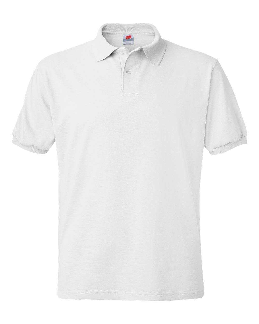 Hanes Unisex EcoSmart® Jersey Polo. 054X - White