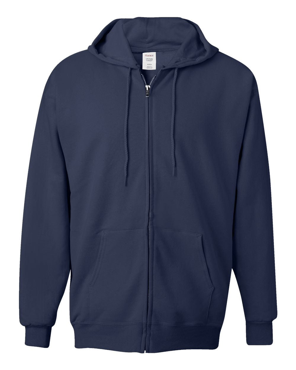 Hanes Unisex Ultimate Cotton® Full-Zip Hooded Sweatshirt. F280 - Navy
