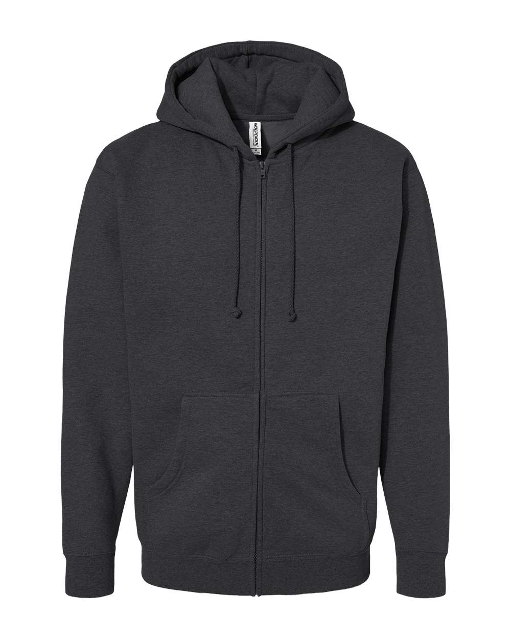 Independent Trading Co. Unisex Heavyweight Full-Zip Hooded Sweatshirt. IND4000Z - Charcoal Heather