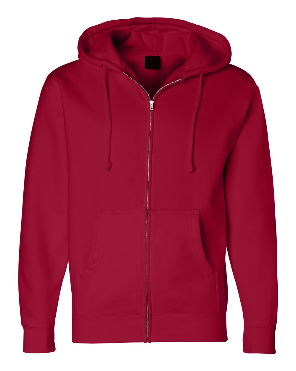 Independent Trading Co. Unisex Heavyweight Full-Zip Hooded Sweatshirt. IND4000Z - Red