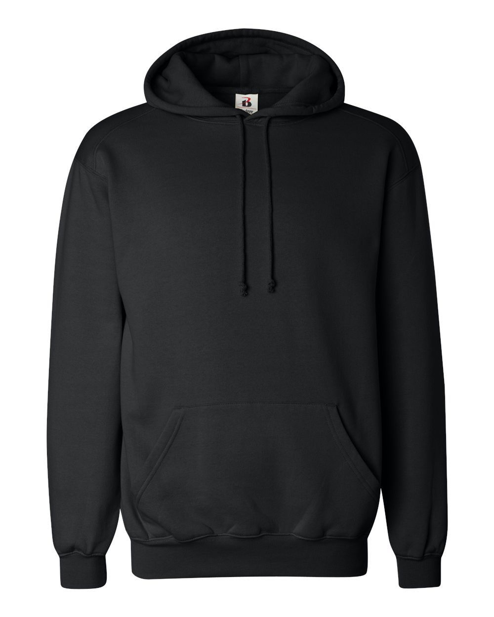 Badger Unisex Hooded Sweatshirt. 1254 - Black