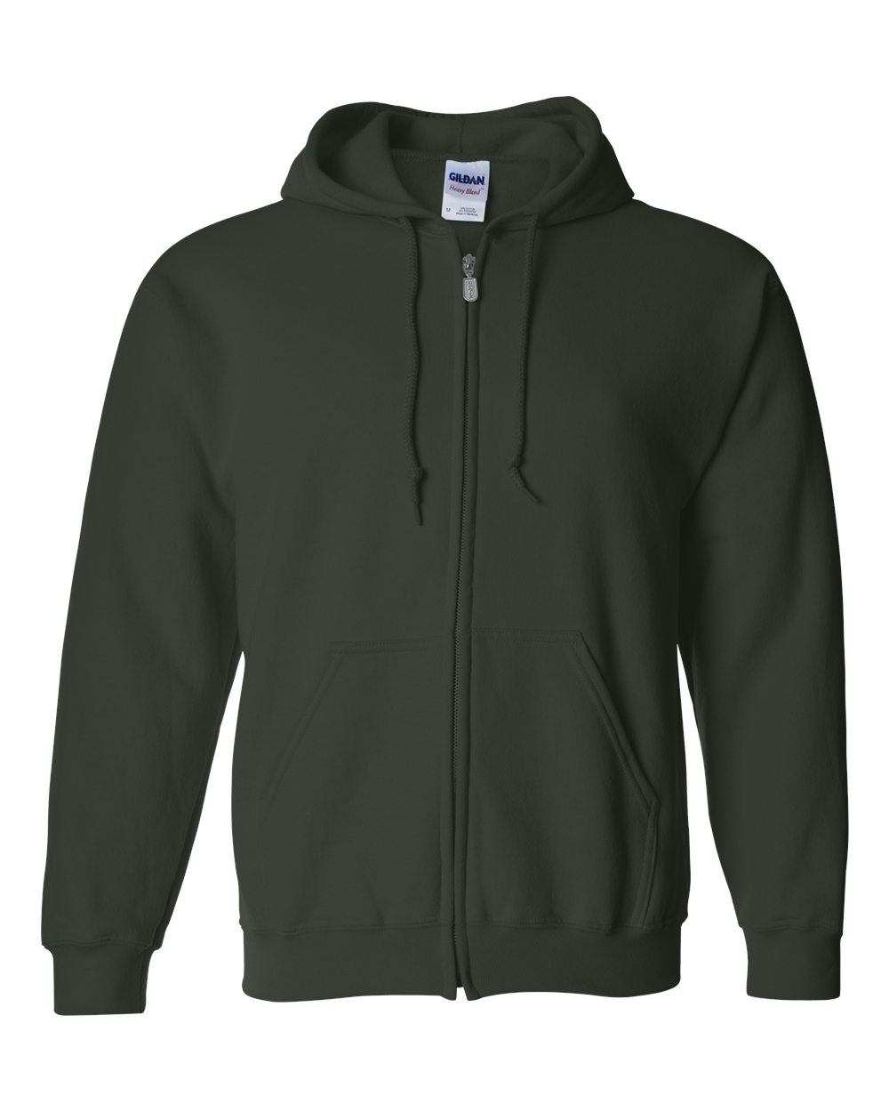 Gildan Unisex Heavy Blend™ Full-Zip Hooded Sweatshirt. 18600 - Forest